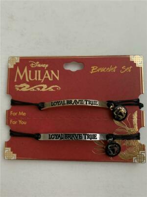 Disney Mulan Loyal Affronta Vero Best Friend Corda Braccialetto Set