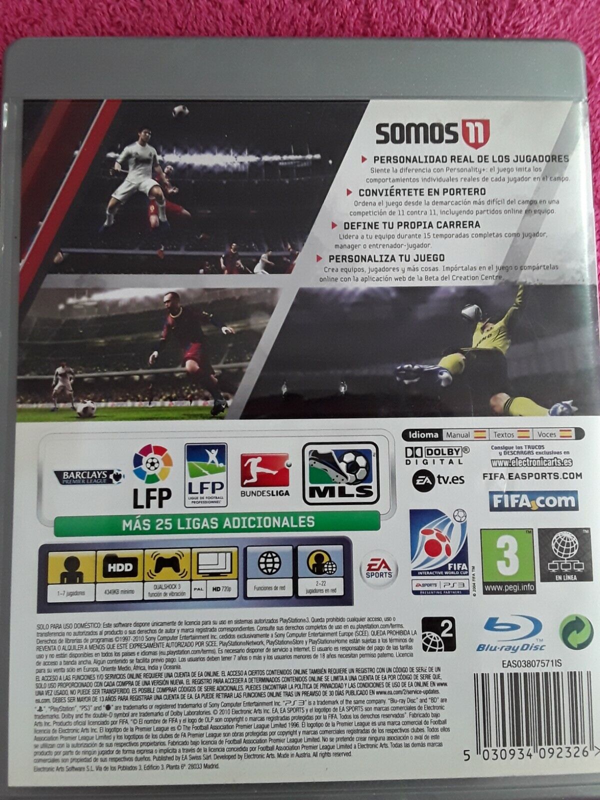 Fifa 11 EA SPORTS Kaka Iniesta - juego PLAYSTATION 3 PS3 sony - 3T