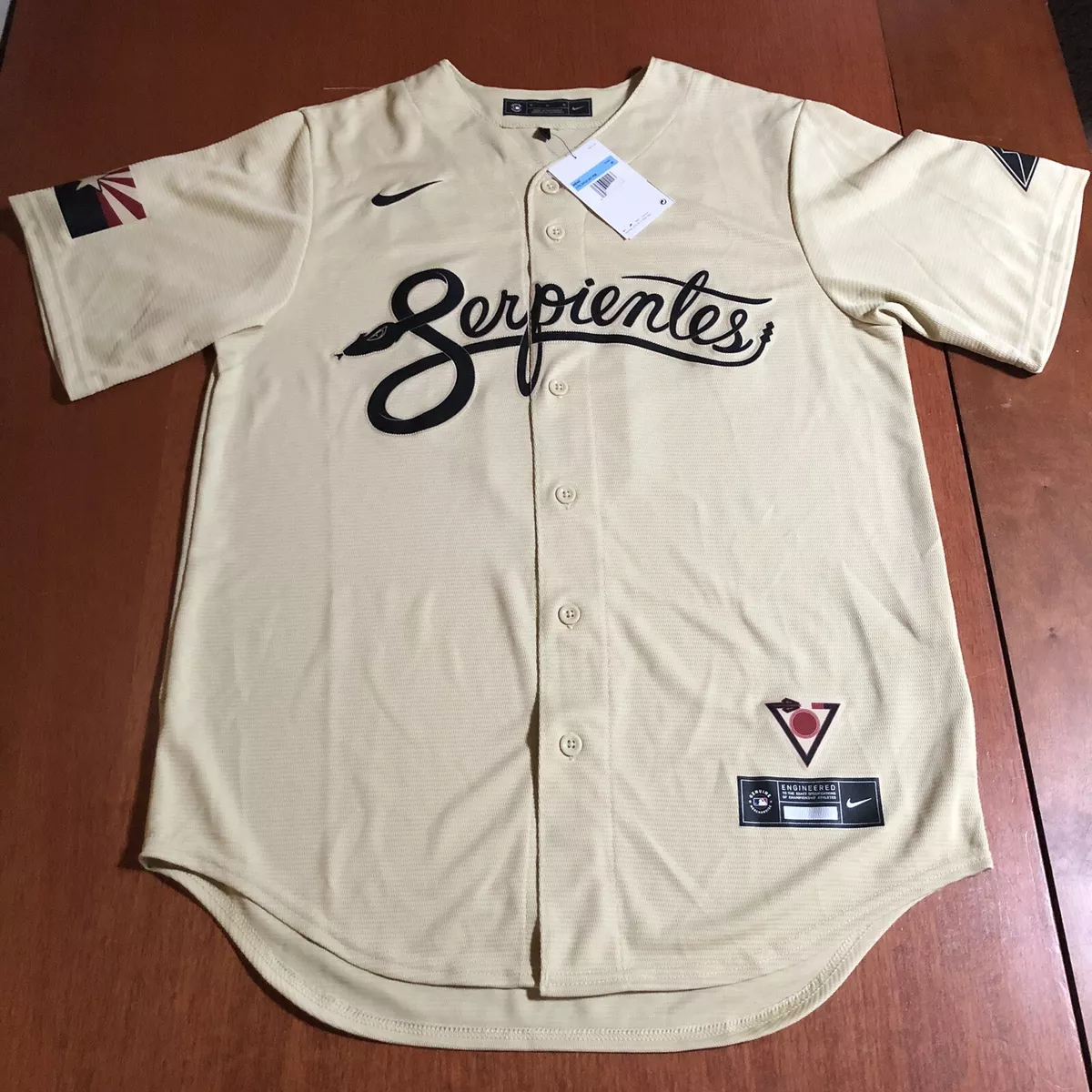 Nike David Peralta Arizona Diamondbacks Serpientes City Connect Jersey  Beige M