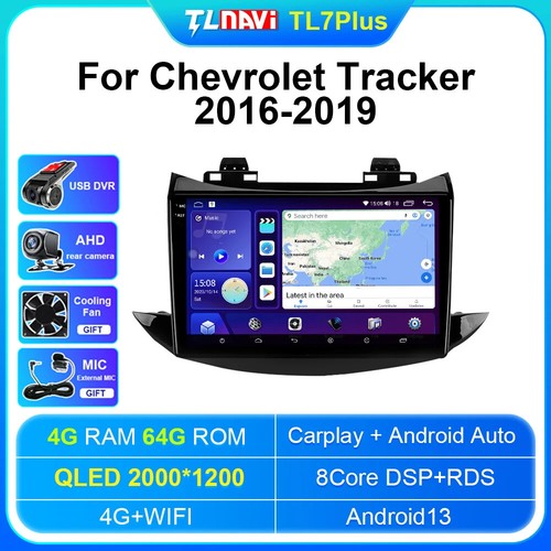 Estéreo para auto Chevrolet Trax 2016-2019 con CarPlay inalámbrico y pantalla HD - Imagen 47 de 48