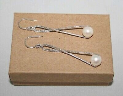 SILPADA 925 Sterling Pearl Diver Hammered Texture Dangle  display picture 1