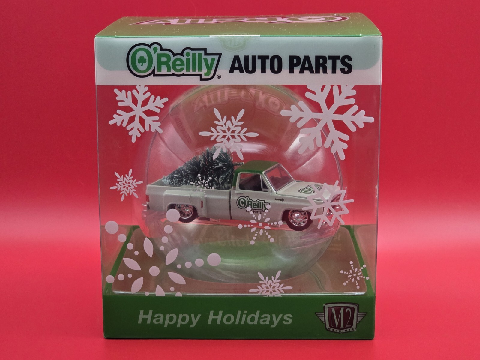 2024 M2 Chevrolet Dually White Truck O'Reilly Christmas Ornament VHTF