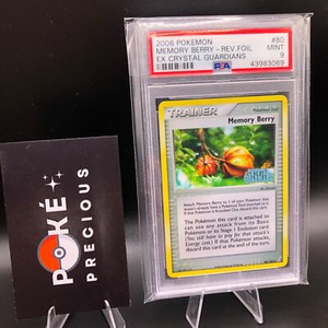 PSA 9 - MEMORY BERRY Reverse Foil 2006 Ex Crystal Guardians 80/100 Trainer Mint