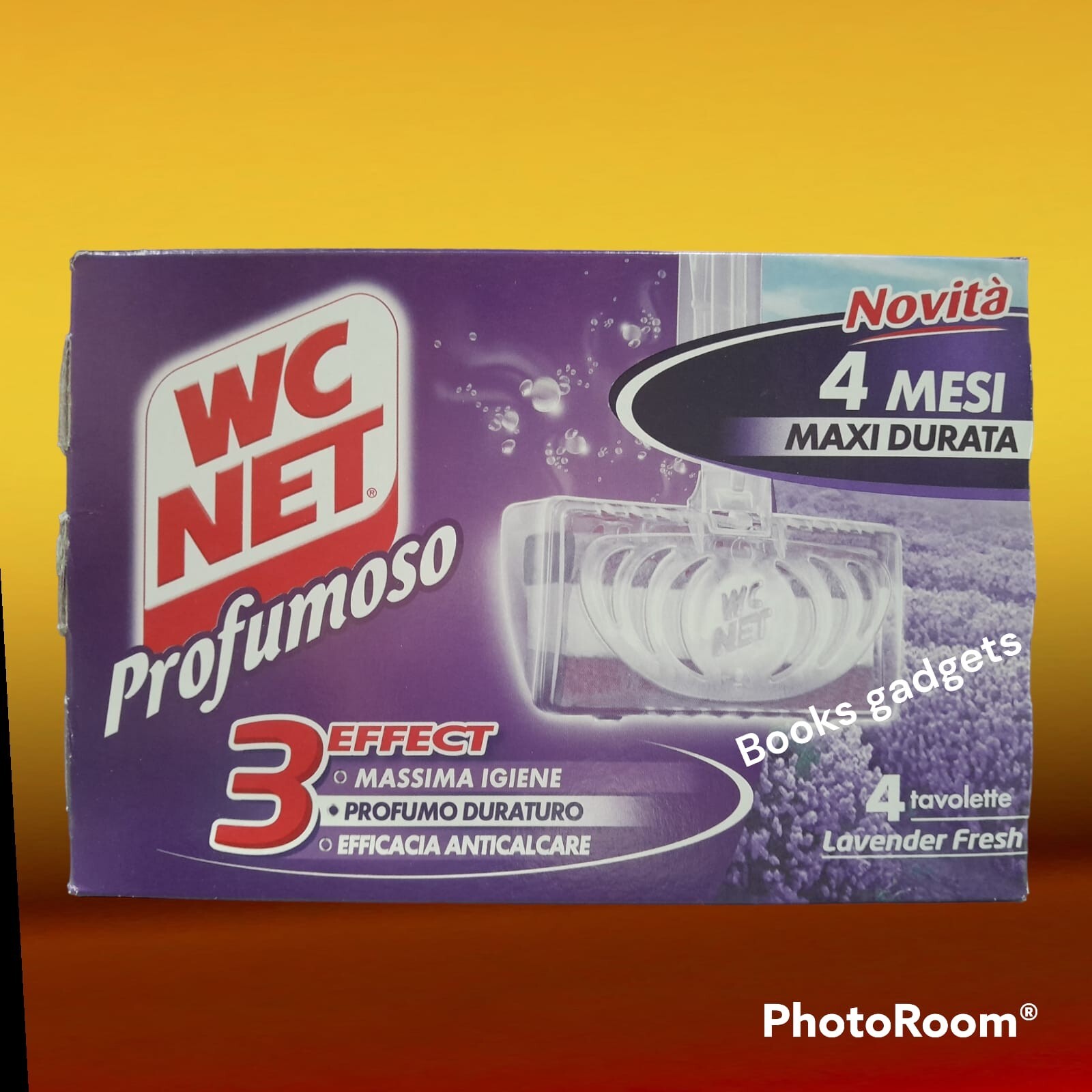 1 Conf. (4 Tavolette) Wc Net Deo Tavoletta Lavanda Fresh Igiene Water