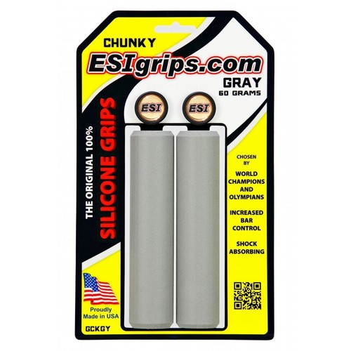 ESI Chunky 100% silicone MTB Grips Shock Absorbing 32mm / 130mm Diff colors AV - Picture 12 of 19