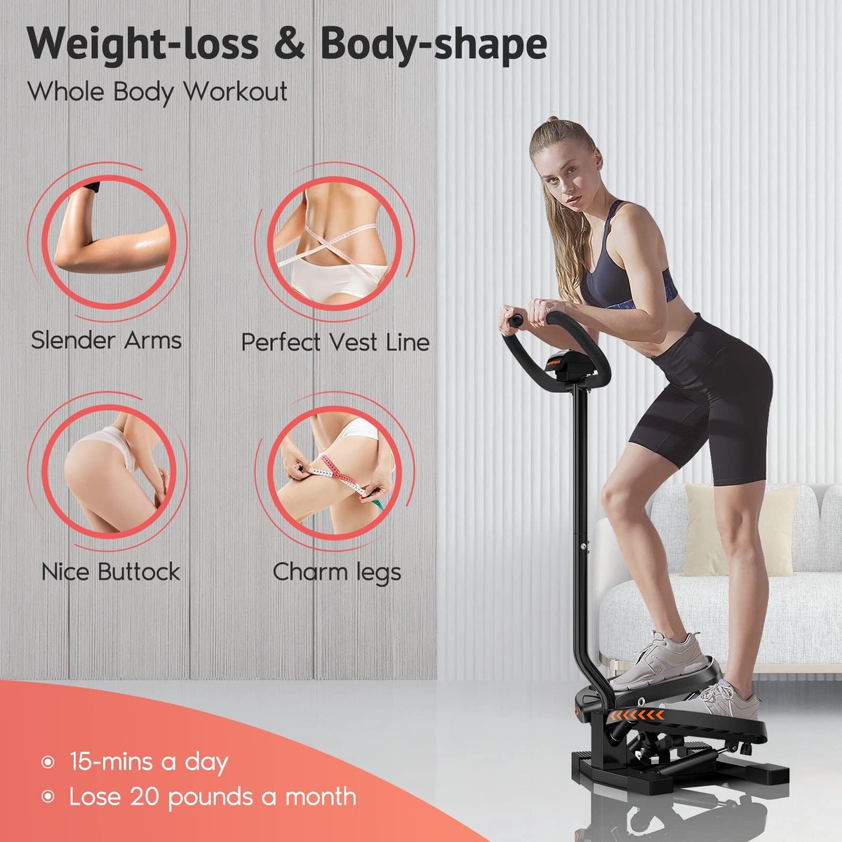 Weight Loss Small Stair Stepper Machine Stair Stepper For Home