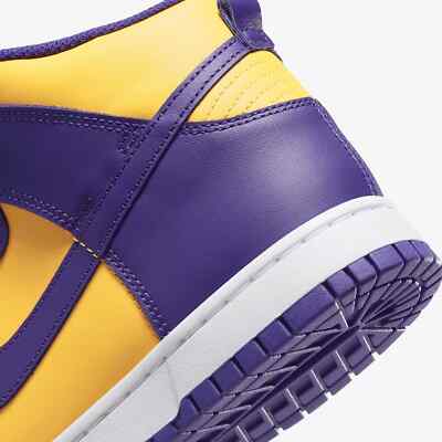 Nike Dunk High Retro DD1399-500 Purple Yellow Lakers Men's Sneaker