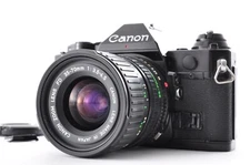 AS-IS for repair Canon AE-1 Program Black / New FD 35-70mm f/3.5-4.5 SLR Y0711