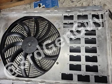 SPAL Fan Shroud Rubber Bypass (5x) Flaps & Cut Template Kit