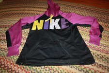 Nike Women s Therma Fit Small Hoodie Purple Black Yellow White Thumb Holes Run