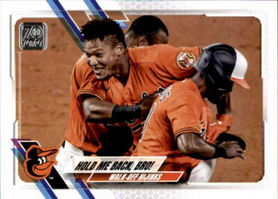 2021 Topps #578 Hold Me Back, Bro! Baltimore Orioles Combo Baseball