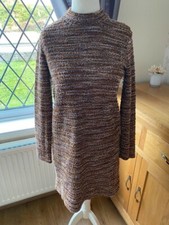 Mango Ladies Fine Knit Jumper Dress Size M
