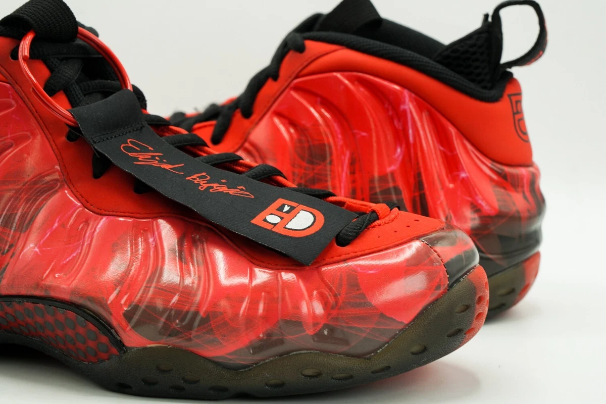 NIKE AIR FOAMPOSITE ONE USED SIZE 9 DB DOERNBECHER CHALLENGE RED 641745 600