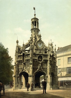 Vereinigtes Königreich West Sussex Chichester Cross altes Foto Photochrom 1900