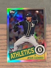 2020 Topps Chrome 35th Anniv 1985 #85TC-10 Jesus Luzardo RC Oakland Athletics