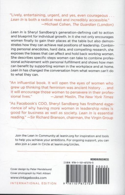 Thumbnail - Lean In | Women, Work, And The Will To Lead | Sheryl Sandberg |