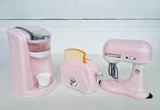 Playgo Spielzeug Kaffeemaschine Mixer Toaster mit Sound für Baby Born Puppe