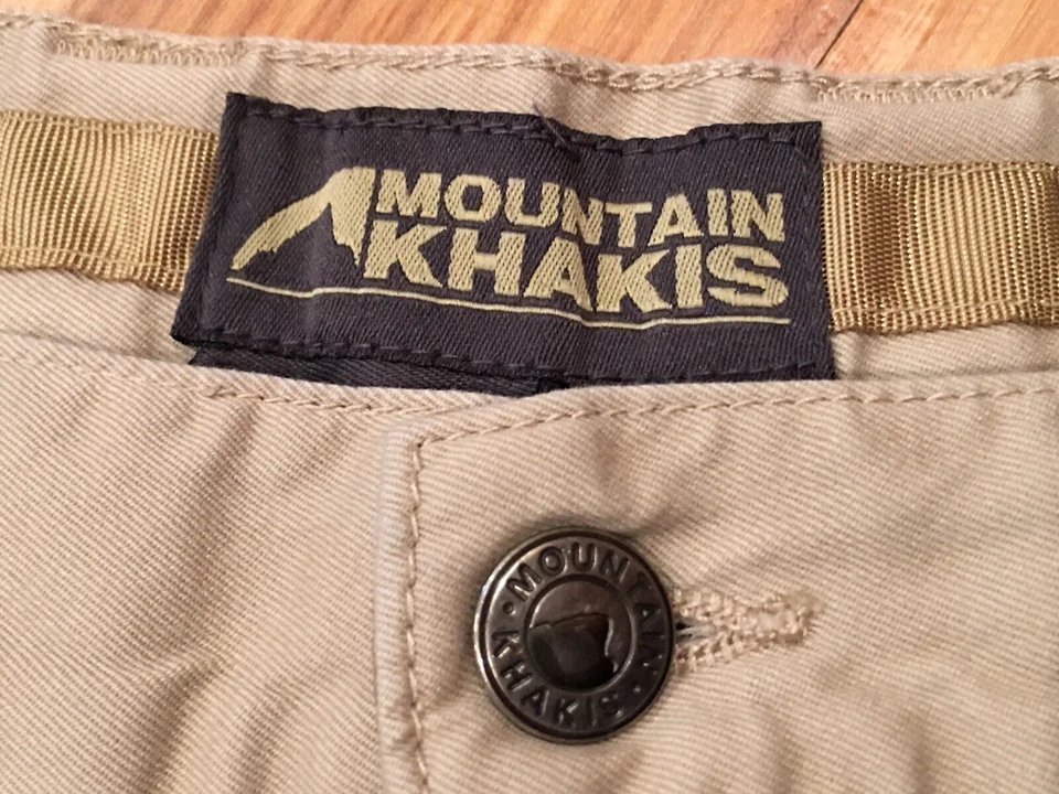 Pantalones Mountain Khakis MK para hombre Lake Lodge sarga caqui ETIQUETA 34 talla 32 x 31 Foto 2 de 4