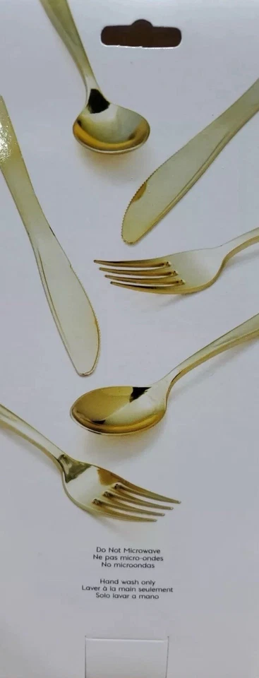 Creative Coverings - Sensations Metallic Gold Cutlery LOT - Image 2 of 2