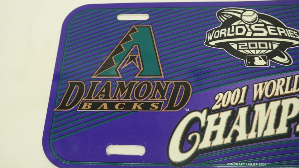 Arizona Diamondbacks 2001 World Series Champions Vanity Tag Plate   JR - Image 4 of 4