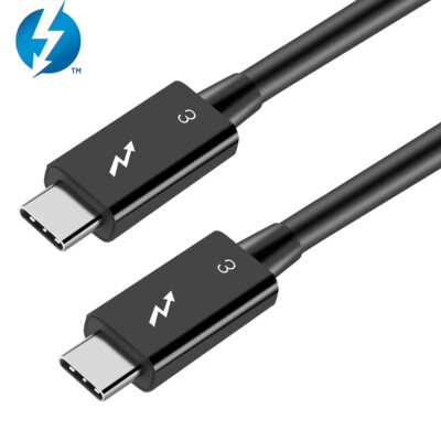 Real Thunderbolt 3 Kabel 0.8m TB3 Stecker zu Stecker 40Gbps 100W 5K 4K Video
