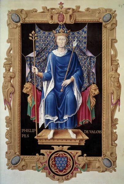 Toile roi de France Philip de Valois cadeau idéal pour passionné d'histoire