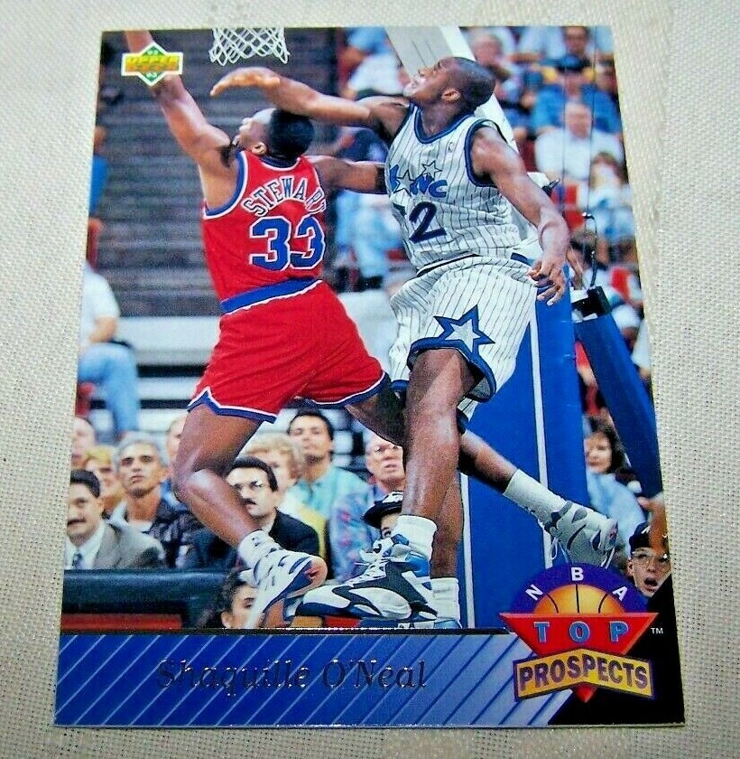 NBA カード　シャック　② 1993 Shaquille O'Neal Upper Deck #474 NBA Top Prospects | eBay