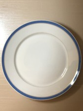 Richard Ginori 12 Piatti Piani Vintage Con Bordo Oro Azzurro