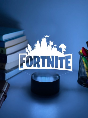 FORTNITE LUZ NOCTURNA 3D personalizada | Regalo para jugadores | Decoración de sala de juegos - Imagen 10 de 12