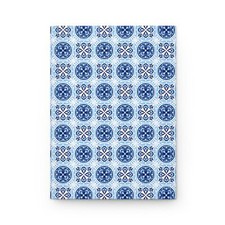 Blue Porcelain Hardcover Journal Matte