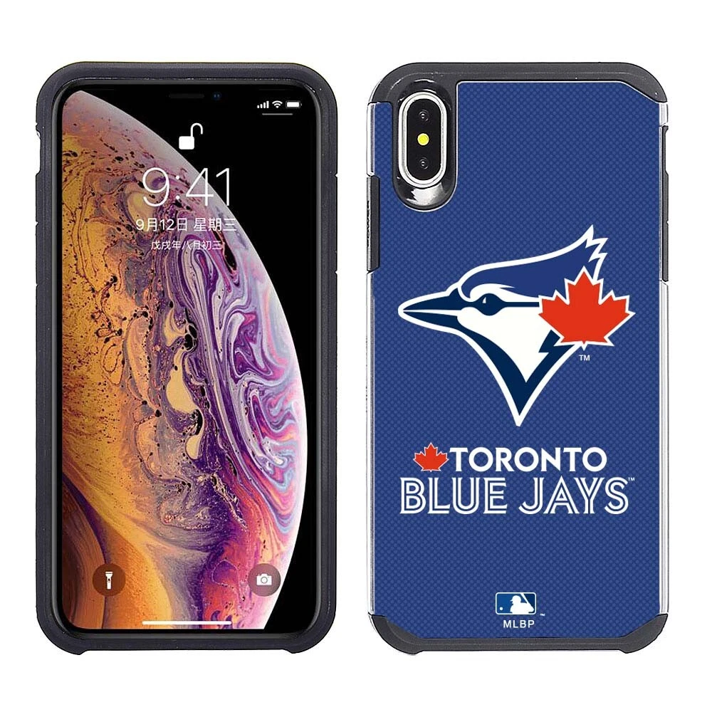 ShockProof Hybrid Cover Case for Cell Phone - Toronto Blue Jays
