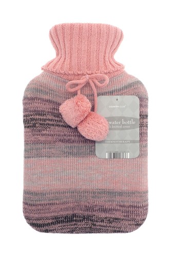 Botella de agua caliente grande de goma natural de 2 L cubierta de lana sintética + niños talla 1 L - Imagen 46 de 51