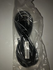 Computer Monitor TV Replacement 3 Prong AC Power Cord, 18 AWG, 125 Volts, Black