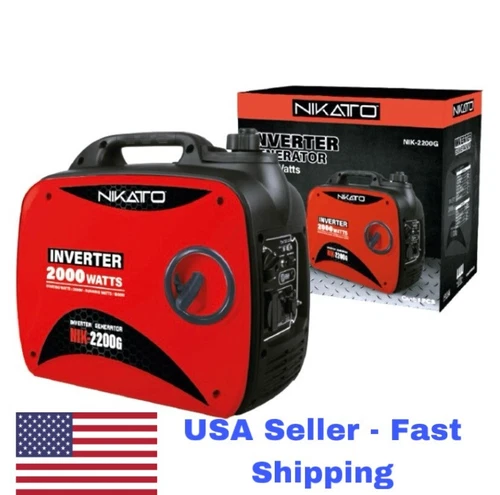 NIKATTO USA STOCK 2000 Watts Portable Gasoline Inverter Generator