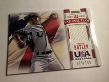 2013 Panini USA Baseball Game Used Jersey Jordan Butler /199