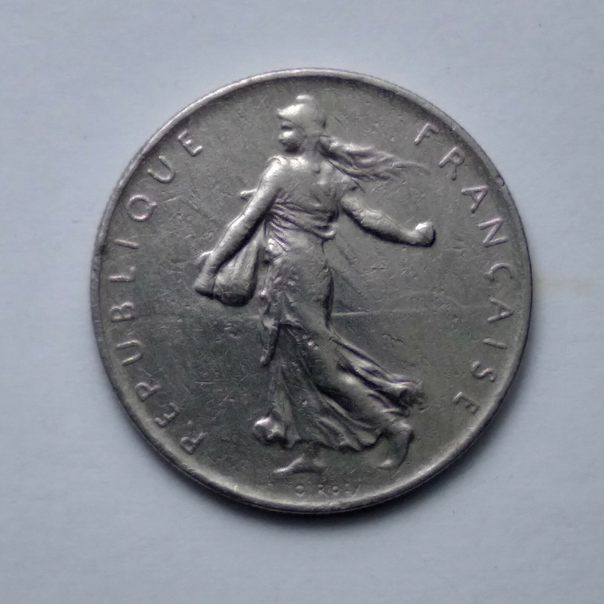 FRANCE Rarest 1 Franc Semeuse, Nickel V REPUBLIC Paris 1961 | eBay