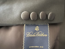 Men's BROOKS BROTHERS BARON 100 Wool Tuxedo Jacket Blazer 46XL with defects