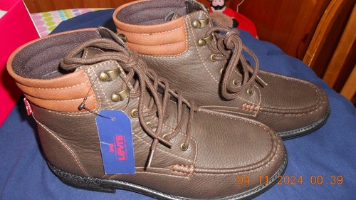 Levi's Comfort Men's Casual Work Shoes 8.5 M Two Tone Color Brown &Tan Lace Up - Picture 3 of 6