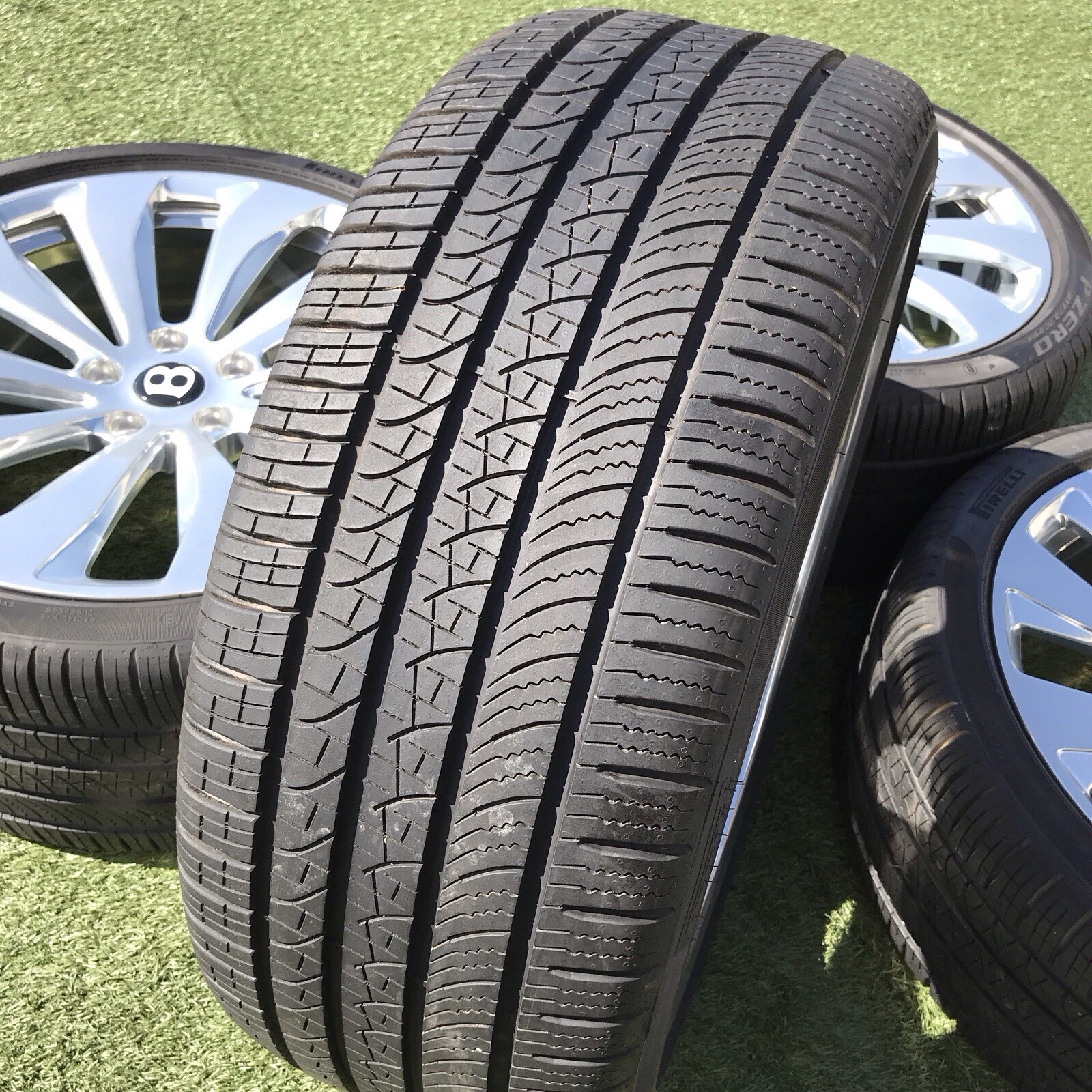 22 BENTLEY CONTINENTAL RIMS TIRES POLISHED SET OEM GENUINE 3SE601025AB GT GTC