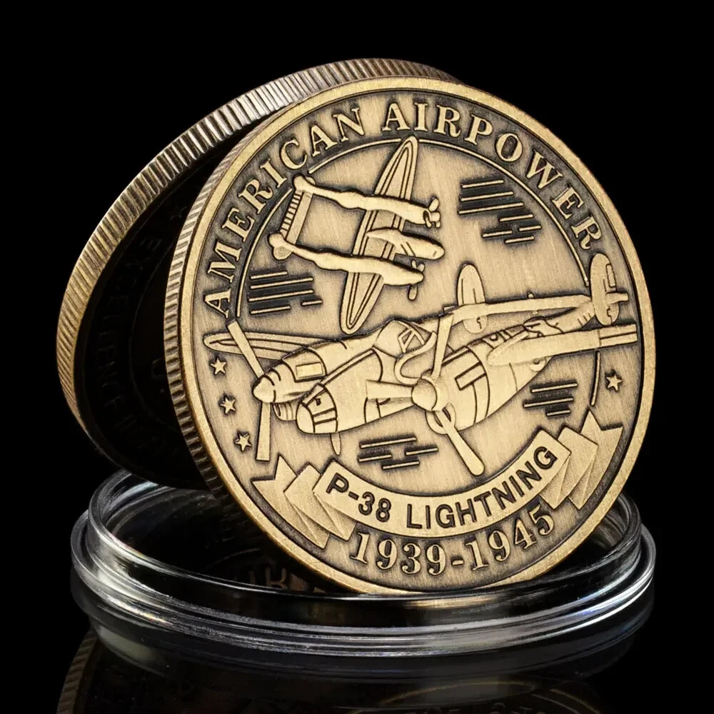 U.S. Air Force P-38 Lightning Commemorative Challenge Coin