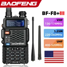 BAOFENG BF-F8+/F8+ III TRI-BAND VHF/UHF  TWO-WAY RADIO TRANSCEIVER WALKIE TALKIE