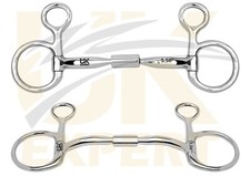 Uk Expert Hanging Cheek Comfort Barrel Baucher Bits, Myler Snaffle Action Bits