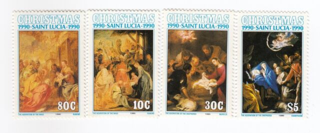 Stk. Lucia Set Mit 4 Briefmarken MNH Ah 550