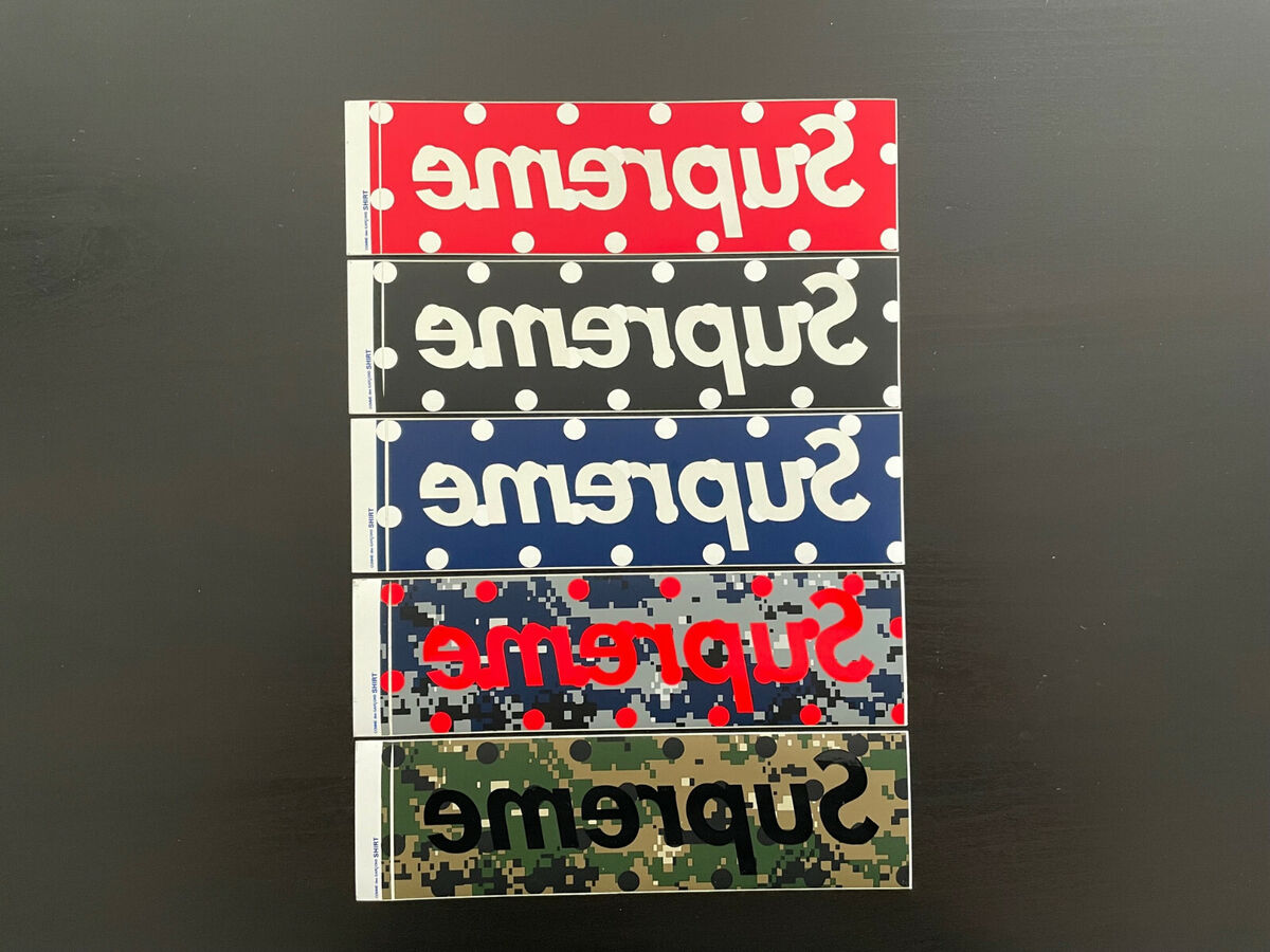 Supreme Comme Des Garcon Polka Dot Box Logo Sticker Set SS12 Supreme Comme Des Garcon Polka Dot Box Logo Sticker Set SS12