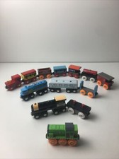 Mixed 13 Piece Lot Of Maison Joseph Battat Trains And Obrium Trains Magnetic
