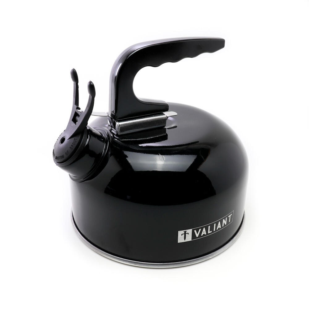 Compact 1L Whistle Kettle for BBQ Gas Stove Camping Camper Motorhome