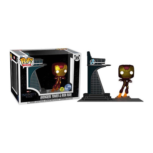Marvel: Avengers Tower & Iron Man Funko POP! Town - Picture 2 of 2