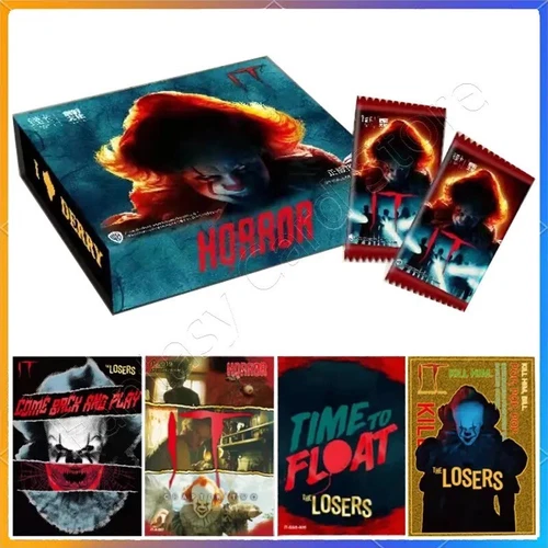 OFFICIAL IT WB Trading Cards 6 Pack Premium Hobby Box Horror Sealed New - Zdjęcie 2 z 15