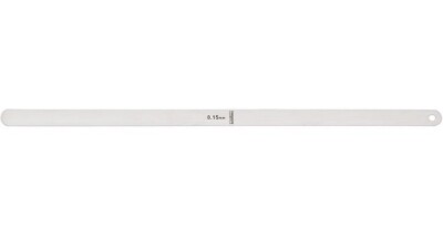 Starrett 667M-15 Tempered Steel Thickness Gauge (Feeler Stock) - 0.15mm Leaf, 300mm X 12.7mm