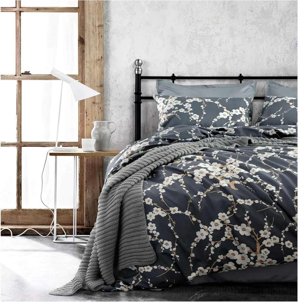 Appletree DOT Garden-Set Copripiuino, Cotone, Lino con Pois Bianchi